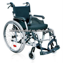 Fauteuil roulant en aluminium à dossier rabattable